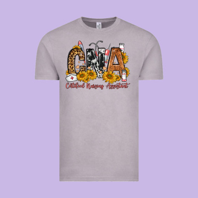 Cna Certified Nursing Assistant Vintage Tee Designed By Fadigitalartstudio