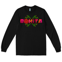 Black bonita Long Sleeve Tee - AdoDesignShop