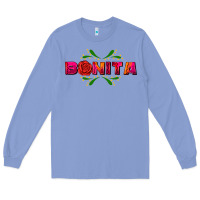 Colony Blue bonita Long Sleeve Tee - AdoDesignShop