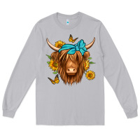 Moon Dust sunflower long haired cow Long Sleeve Tee - Jasminsmagicworld