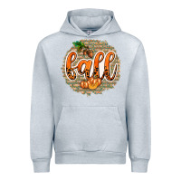 Heather Grey Fall with Background Urban Hoodie - texasbilliewilder