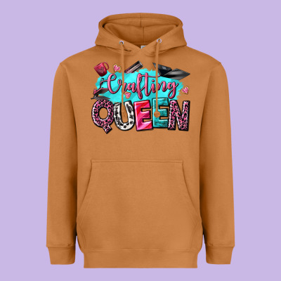 Crafting Queen Heavyweight Hoodie Designed By Nancycooperartshop