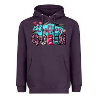 Plum crafting queen Heavyweight Hoodie - NancyCooperArtShop