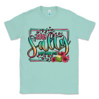 Seafoam stay salty matthew 5 13 summer Classic Tee - Jasminsmagicworld