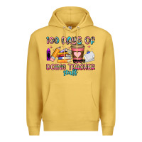 Antique Gold 100 days of doing teacher stuff Premium Hoodie - Artiststas
