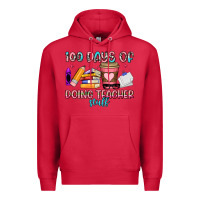 Cardinal 100 days of doing teacher stuff Premium Hoodie - Artiststas