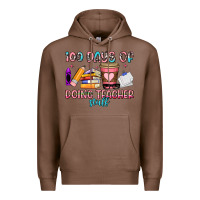 Chestnut 100 days of doing teacher stuff Premium Hoodie - Artiststas