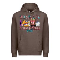Coffee 100 days of doing teacher stuff Premium Hoodie - Artiststas