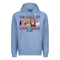 Colony Blue 100 days of doing teacher stuff Premium Hoodie - Artiststas