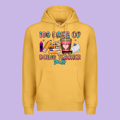 100 Days Of Doing Teacher Stuff Premium Hoodie Designed By Artiststas