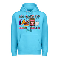 Ocean Blue 100 days of doing teacher stuff Premium Hoodie - Artiststas