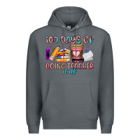 Rock 100 days of doing teacher stuff Premium Hoodie - Artiststas