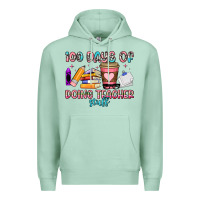 Seafoam 100 days of doing teacher stuff Premium Hoodie - Artiststas
