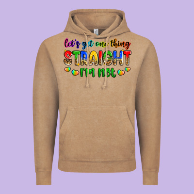 Let's Get One Thing Straight I'm Not Vintage Hoodie Designed By Zillion Design Studio