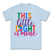 Dusty Blue This Little Light Of Mine Classic Tee - CowhideDigitalArt