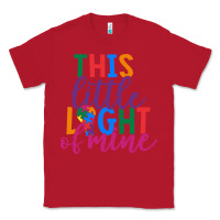 Red This Little Light Of Mine Classic Tee - CowhideDigitalArt