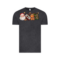 Vintage Black coffee cup santa cassette cookie Vintage Tee - FaDigitalArtStudio