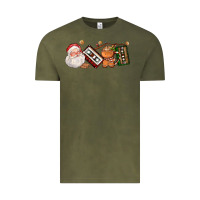 Vintage Olive coffee cup santa cassette cookie Vintage Tee - FaDigitalArtStudio