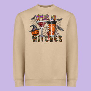 Drink Up Witches Heavyweight Sweatshirt Designed By Cowhidedigitalart