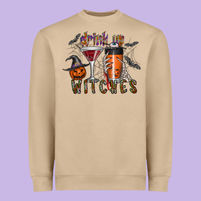 Drink Up Witches Heavyweight Sweatshirt Designed By Cowhidedigitalart