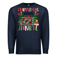 Navy Christmas movie junkie Premium Sweatshirt - MaliasSmallBusiness