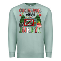 Seafoam Christmas movie junkie Premium Sweatshirt - MaliasSmallBusiness