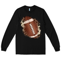 Black football cowhide leopard patch Long Sleeve Tee - JahusDesignShop