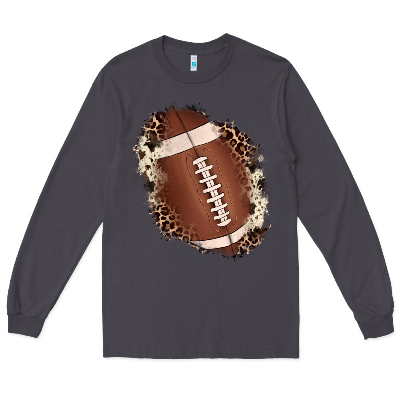 Football Cowhide Leopard Patch Long Sleeve Tee by JahusDesignShop | Teevron