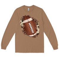 Toasted Coconut football cowhide leopard patch Long Sleeve Tee - JahusDesignShop