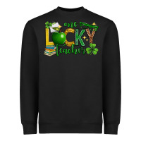 Black St. Patrick's Day one lucky teacher Heavyweight Sweatshirt - Neo Western