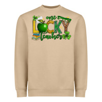St. Patrick's Day One Lucky Teacher Heavyweight Sweatshirt | Teevron