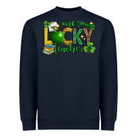 Navy St. Patrick's Day one lucky teacher Heavyweight Sweatshirt - Neo Western