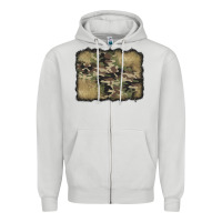 Dove Grey camouflage glitter background Zipper Hoodie - Jasminsmagicworld