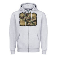 Heather Grey camouflage glitter background Zipper Hoodie - Jasminsmagicworld
