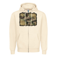 Sandshell camouflage glitter background Zipper Hoodie - Jasminsmagicworld