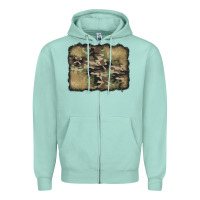 Seafoam camouflage glitter background Zipper Hoodie - Jasminsmagicworld