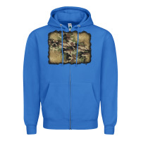 True Royal camouflage glitter background Zipper Hoodie - Jasminsmagicworld