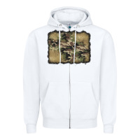 White camouflage glitter background Zipper Hoodie - Jasminsmagicworld