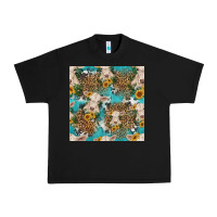 Black charolais cow and sunflowers seamless pattern Urban Heavy Tee - HRA Design Shop