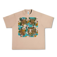 Burro charolais cow and sunflowers seamless pattern Urban Heavy Tee - HRA Design Shop