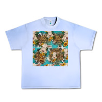 Grape Ice charolais cow and sunflowers seamless pattern Urban Heavy Tee - HRA Design Shop