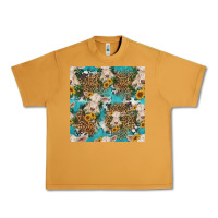 Peanut Butter charolais cow and sunflowers seamless pattern Urban Heavy Tee - HRA Design Shop