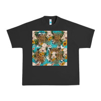Pigment Black charolais cow and sunflowers seamless pattern Urban Heavy Tee - HRA Design Shop