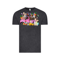 Vintage Black easter day farm animals truck Vintage Tee - RacoonDesign