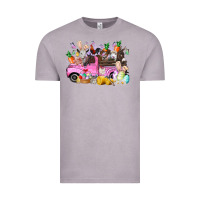 Vintage Zinc easter day farm animals truck Vintage Tee - RacoonDesign