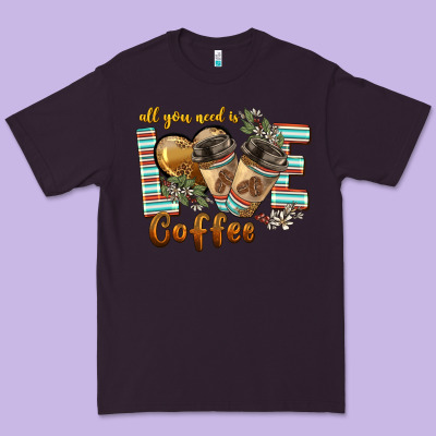 All You Need Is Love Coffee Premium Tee Designed By Barkaloodesign