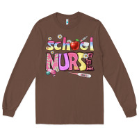 Chestnut school nurse Long Sleeve Tee - BundleAndBundleShop