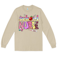 Mushroom school nurse Long Sleeve Tee - BundleAndBundleShop