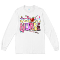 White school nurse Long Sleeve Tee - BundleAndBundleShop