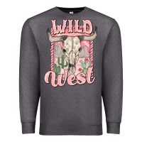 Charcoal Heather wild west Premium Sweatshirt - MaliasSmallBusiness